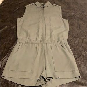 Olive green romper
